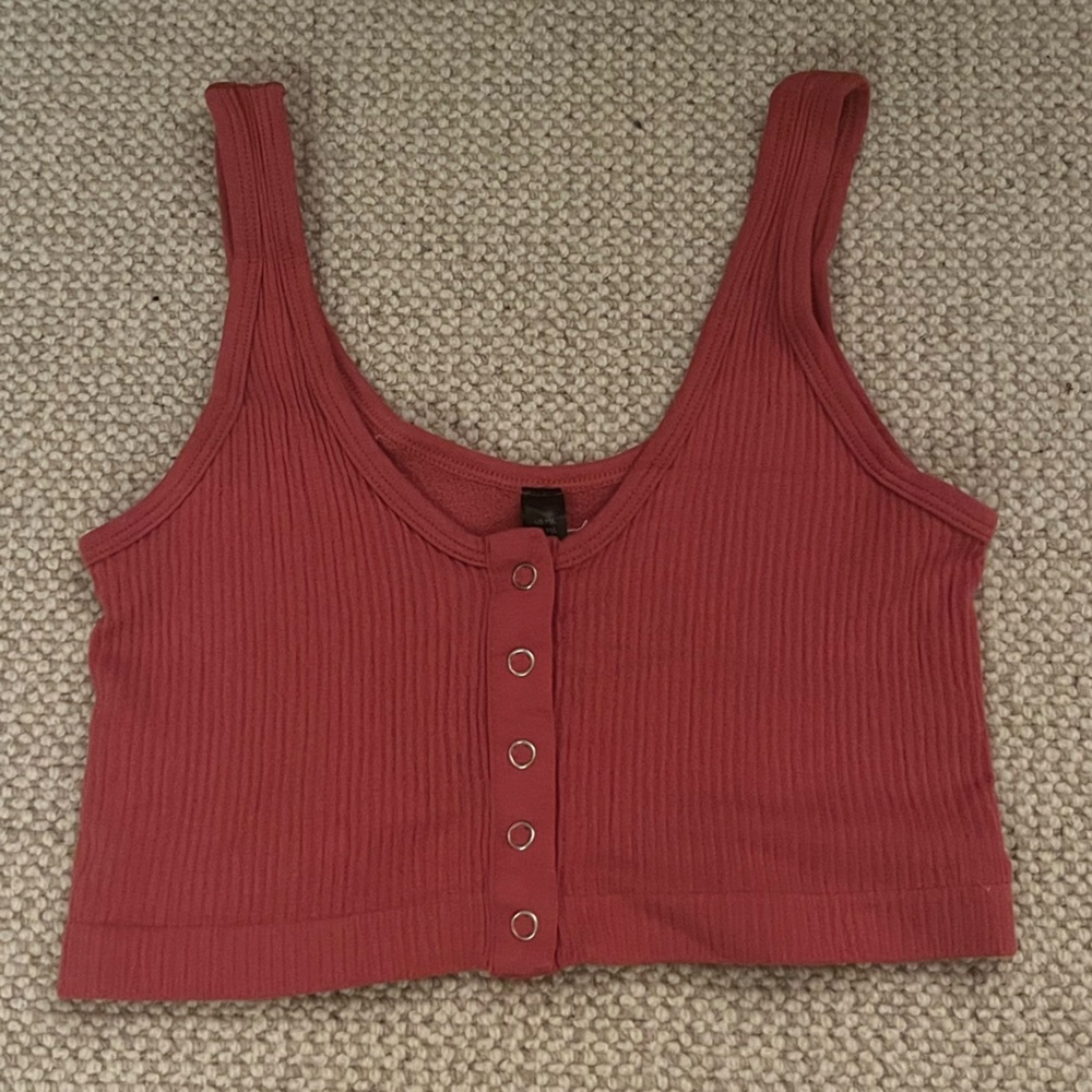 Urban Outfitters Out From Under Drew Seamless Snap-Front Tank Top - Size M/L
